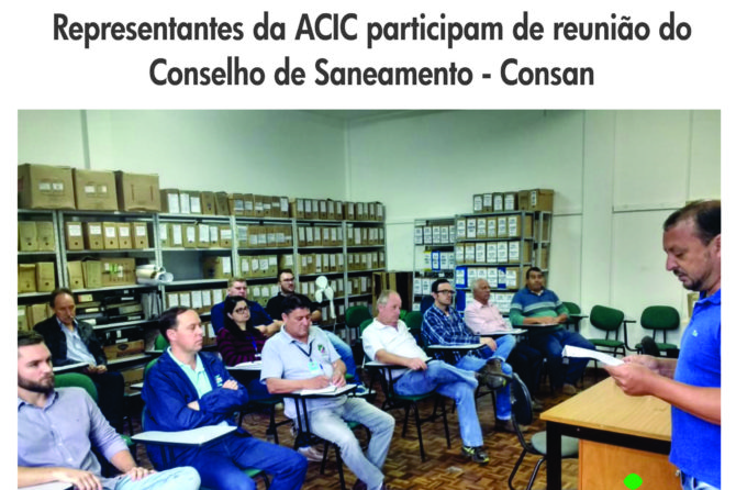 Representantes da ACIC participam de reunião do Conselho de Saneamento – Consan