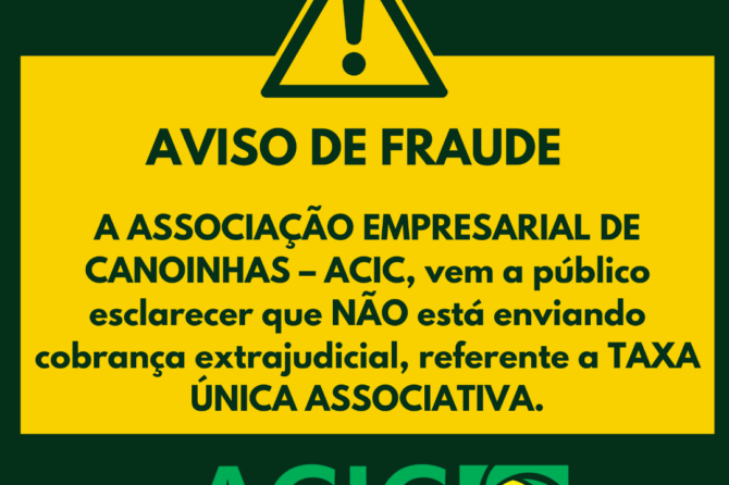 AVISO DE FRAUDE